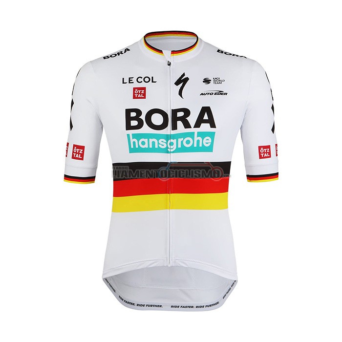 Abbigliamento Ciclismo Bora-Hansgrone Manica Corta 2022 Bianco